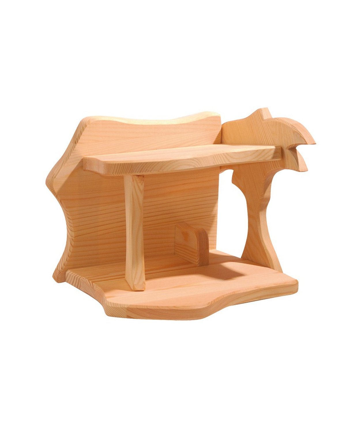 Stall til Julekrybbe – Håndlaget Treleke | Lengde: 24cm