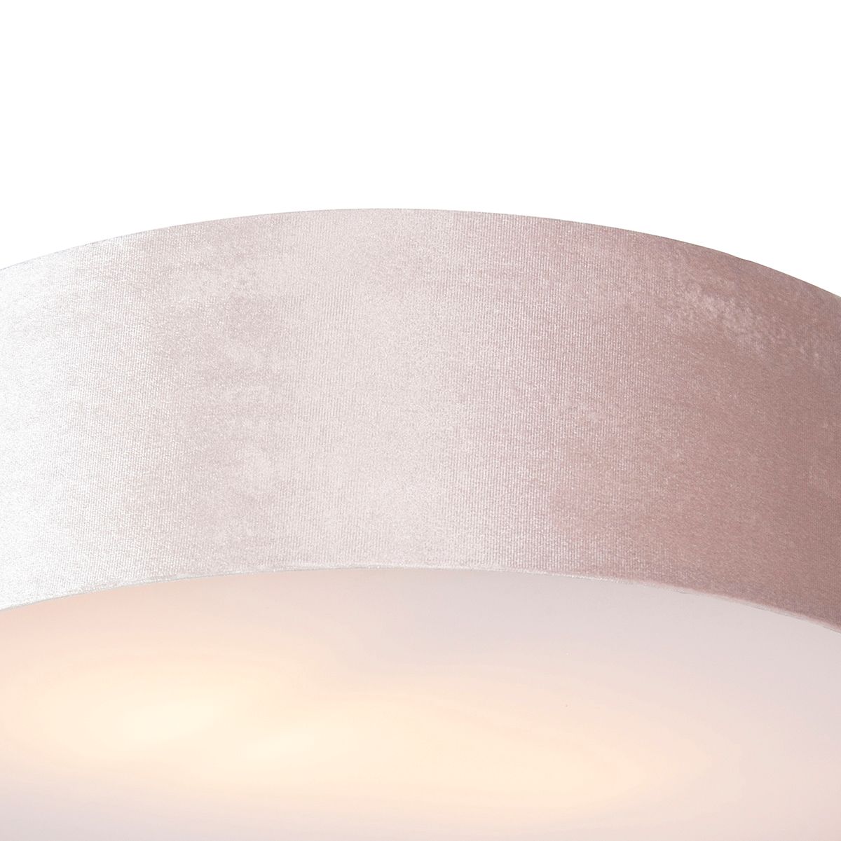 Moderne plafondlamp roze 40 cm met gouden binnenkant - Drum