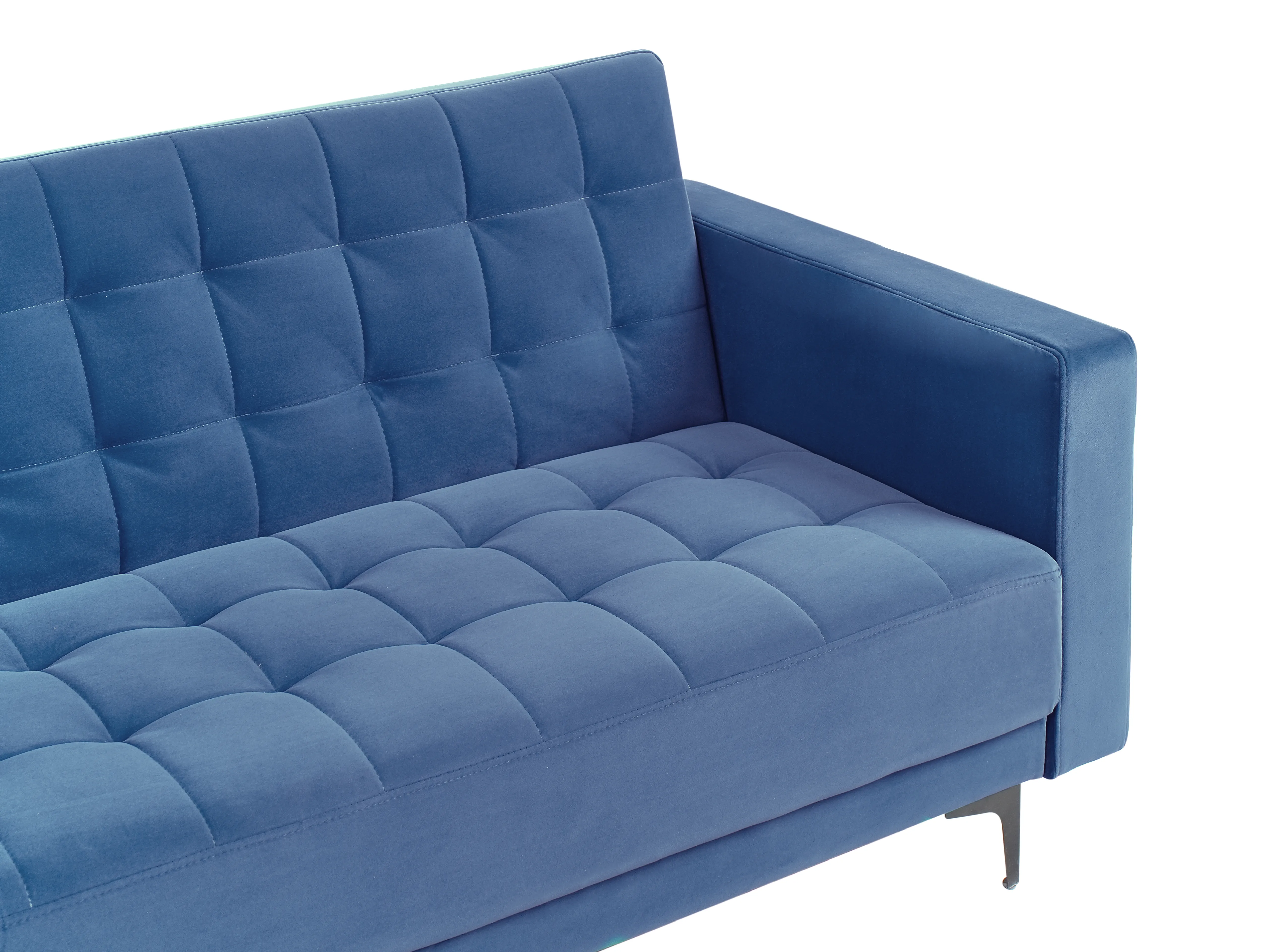 Slaapbank 3-zits ABERDEEN Fluweel Blauw