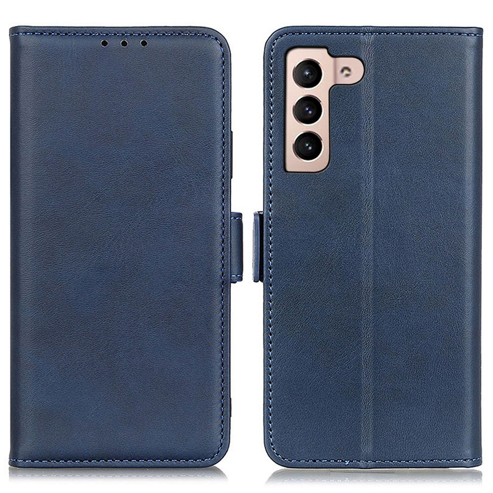 Samsung Galaxy S23 5G Vintage Leder Tasche Flip Cover Fashion Design - Dunkelblau