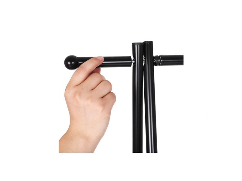 Songmics Garderobenständer 87.5 x 155 cm, Schwarz Kleiderständer