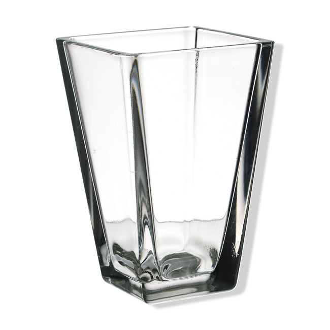 Glasvase - Glas - eckig
