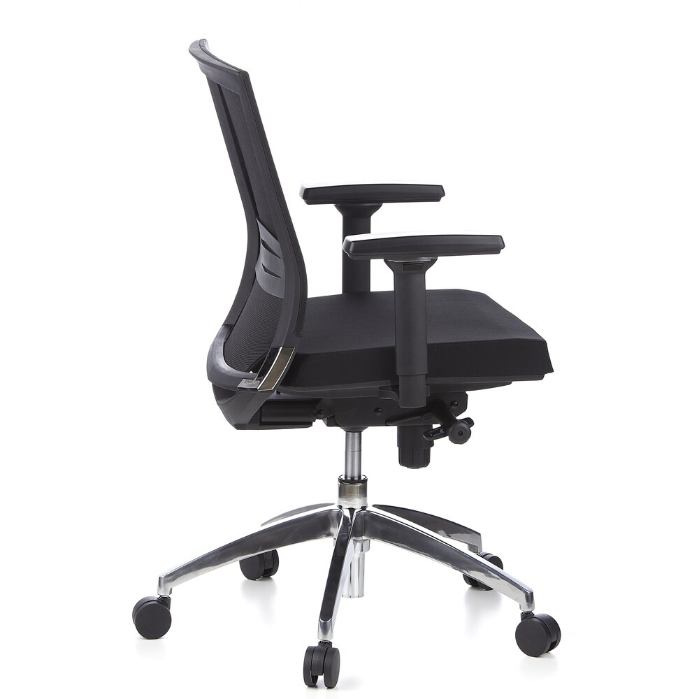 Profi Bürostuhl PORTO PRO Stoff mit Armlehnen (höhenverstellbar) hjh OFFICE