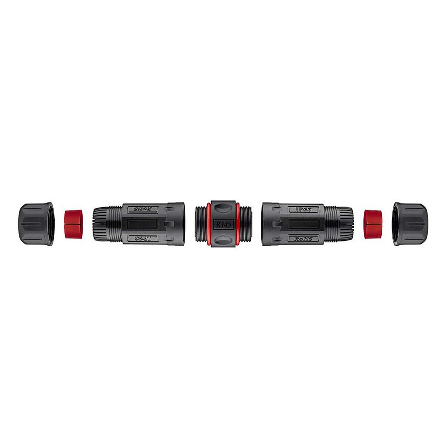 Goobay Coupleur modulaire RJ45 d'extérieur (IP68), CAT 6 STP