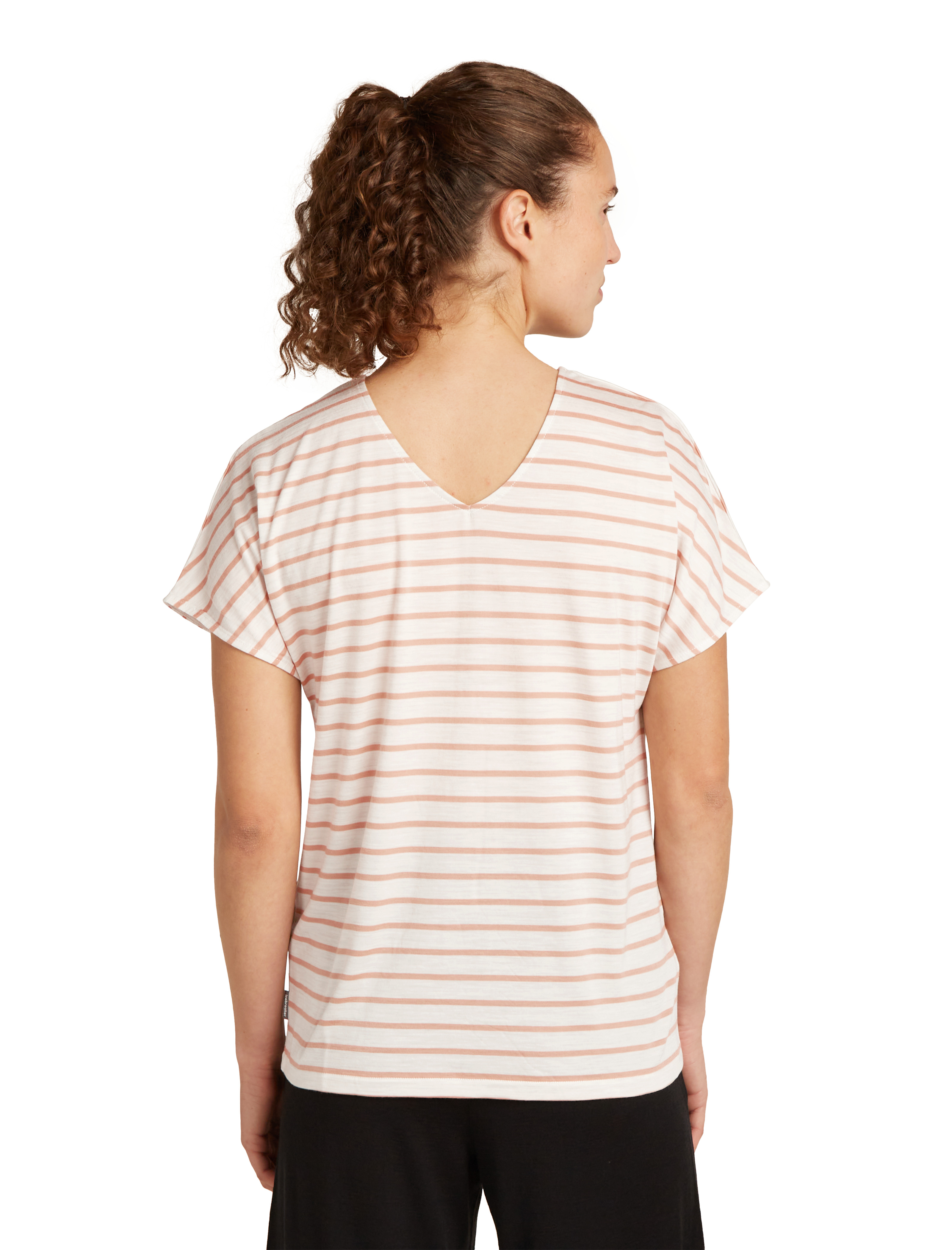 Wmns Merino Drayden Reversible SS Top Stripe