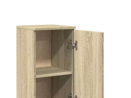 Ensemble de meubles de salle de bain 3 pcs chêne sonoma