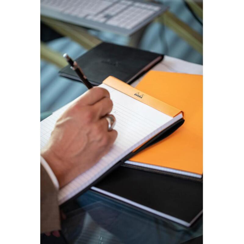 Bloc agrafé N°16 A5 80 feuilles lignées + marge 80 g - Orange