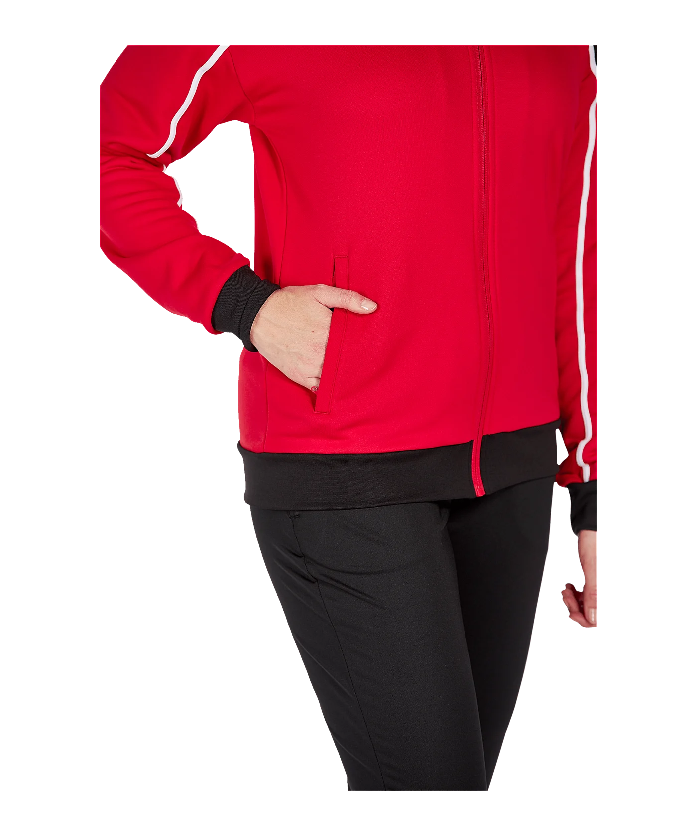 Erima Change by Kapuzenjacke Damen Rot Schwarz