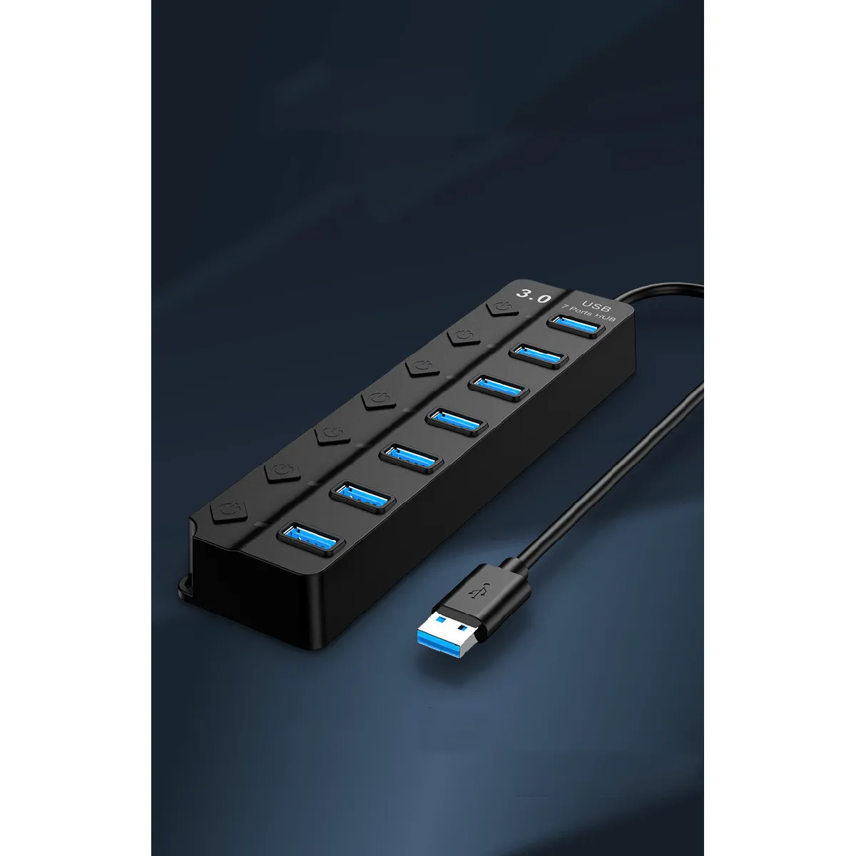 INF HUB USB 3.0 - 7 ports - Noir