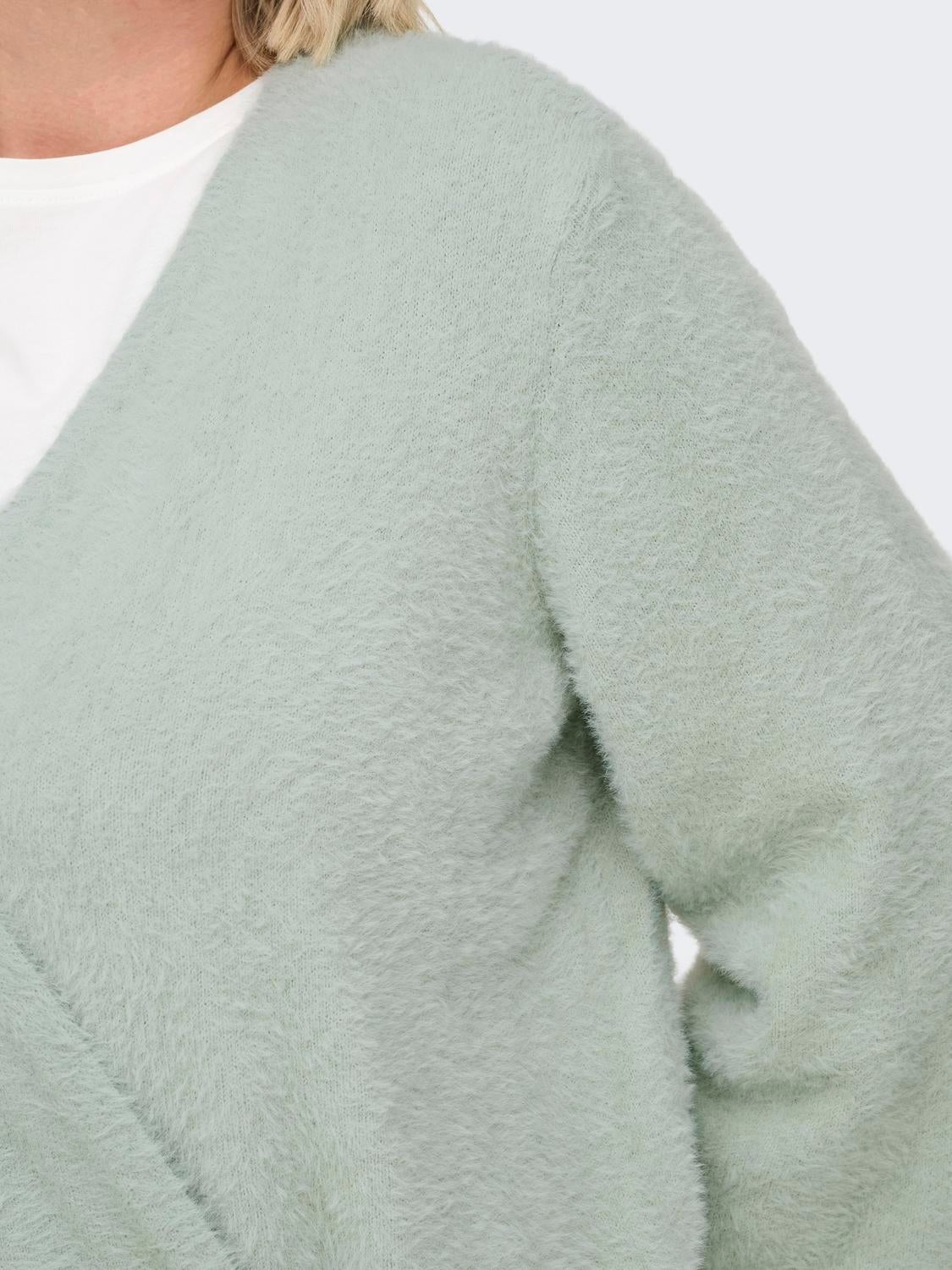 CARAMANDA Strickpullover Aqua Gray