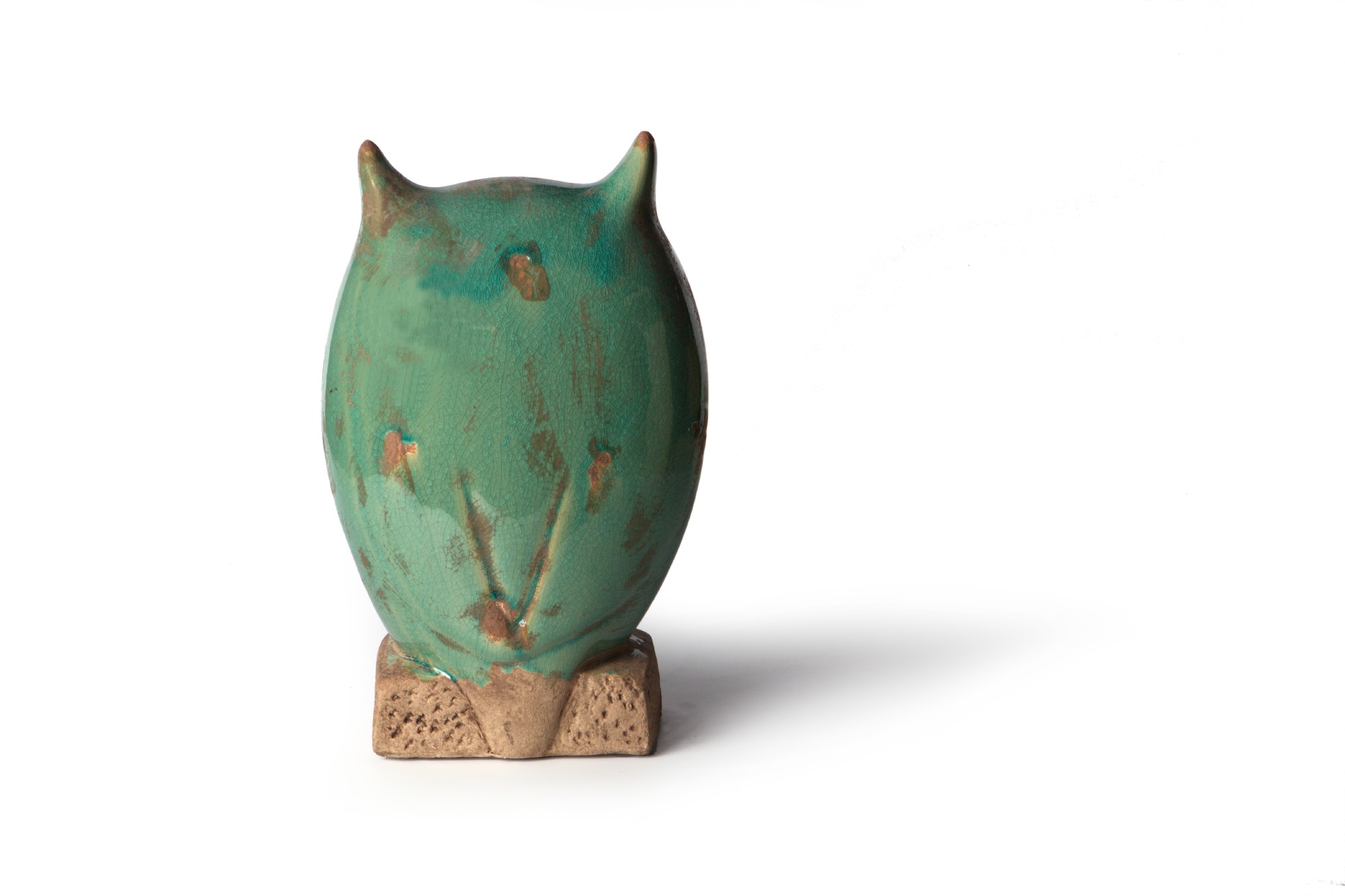 Keramikeule, grün, B19 cm, H 30 cm von fischer's lagerhaus
