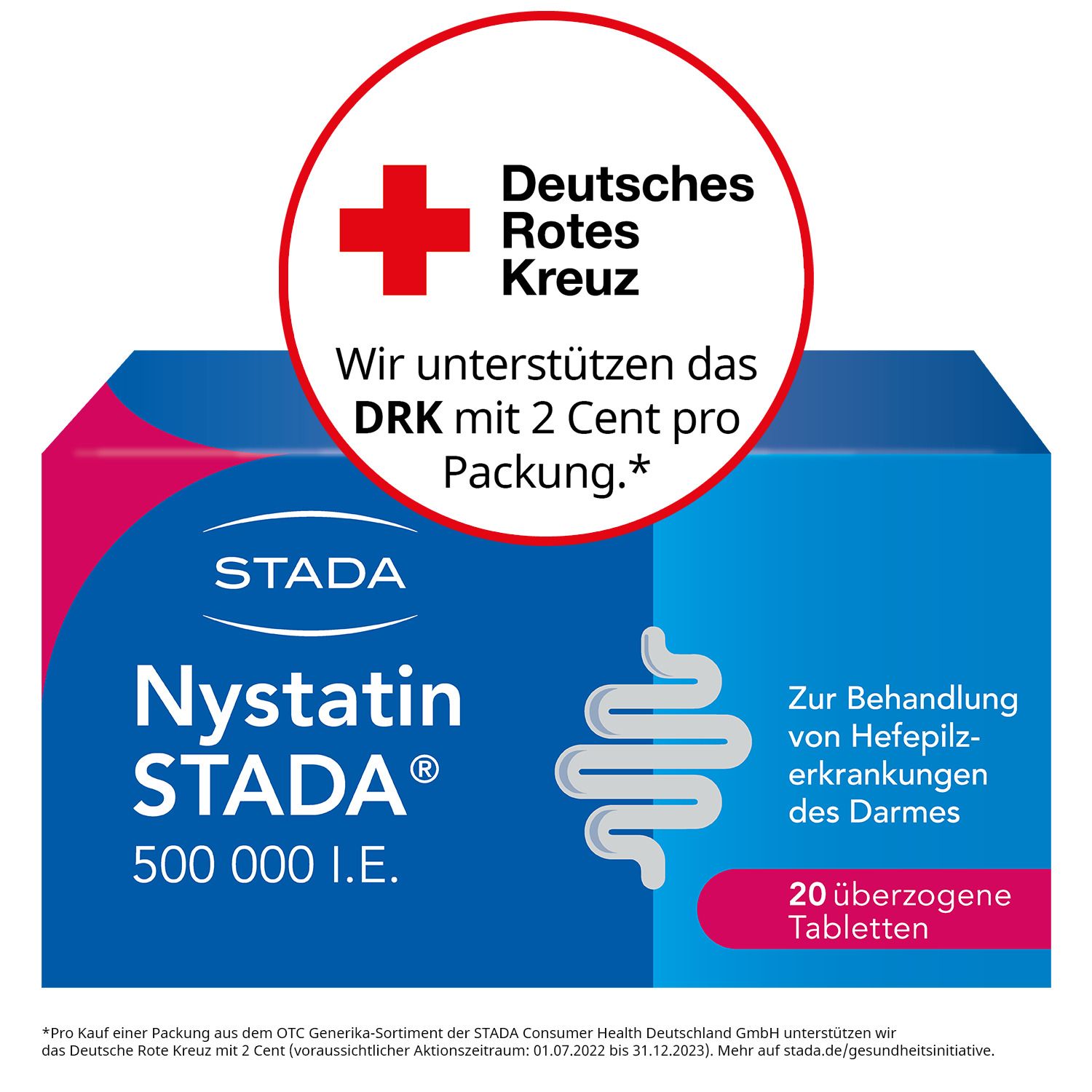 Nystatin STADA® 500.000 I.E. überzogene Tabletten bei Pilzerkrankungen