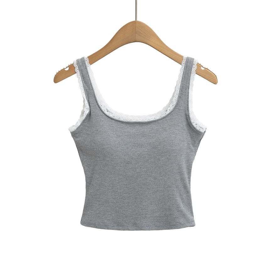 Asiris - Tanktop met kant