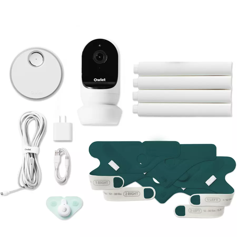 Owlet Monitor Duo Smart Sock 3 und Camera 2 tiefseegrün