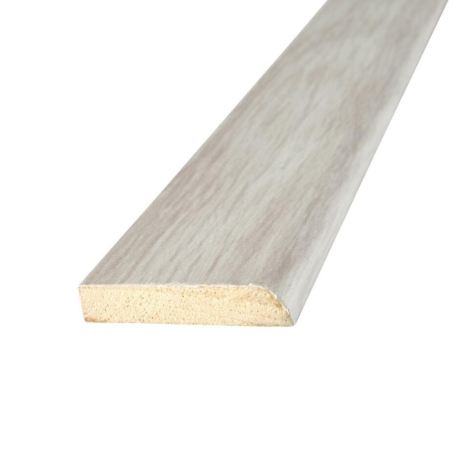 Plakplint Wit Grenen MDF 2,4 cm