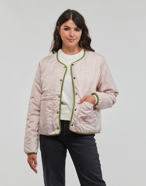 Vans - FORCES OS SHORT REVERSIBLE JACKET - Kaki / Rose