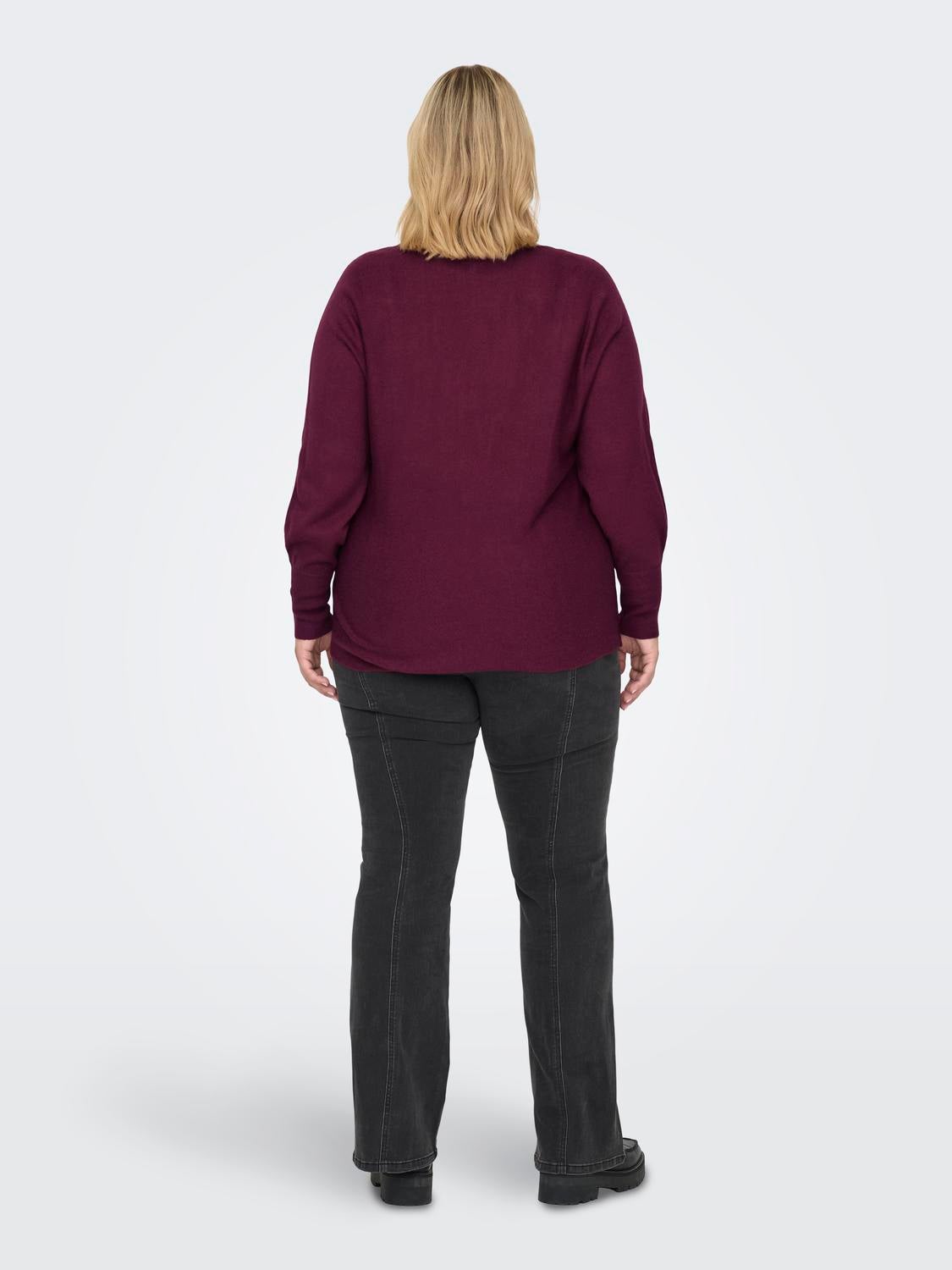 CARAIDA Strickpullover Cabernet