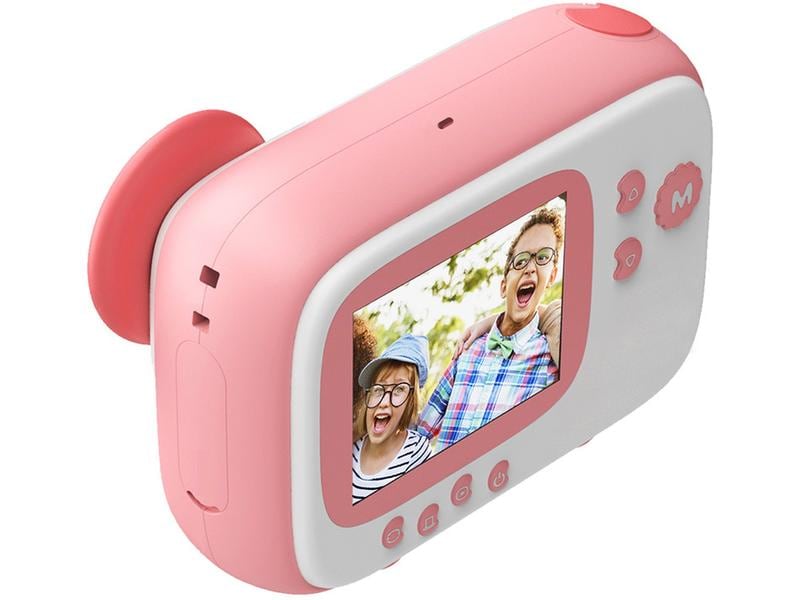 Agfa Fotokamera Realkids Instant Cam Pink Sofortbildkamera mit Thermopapier-Drucktechnik