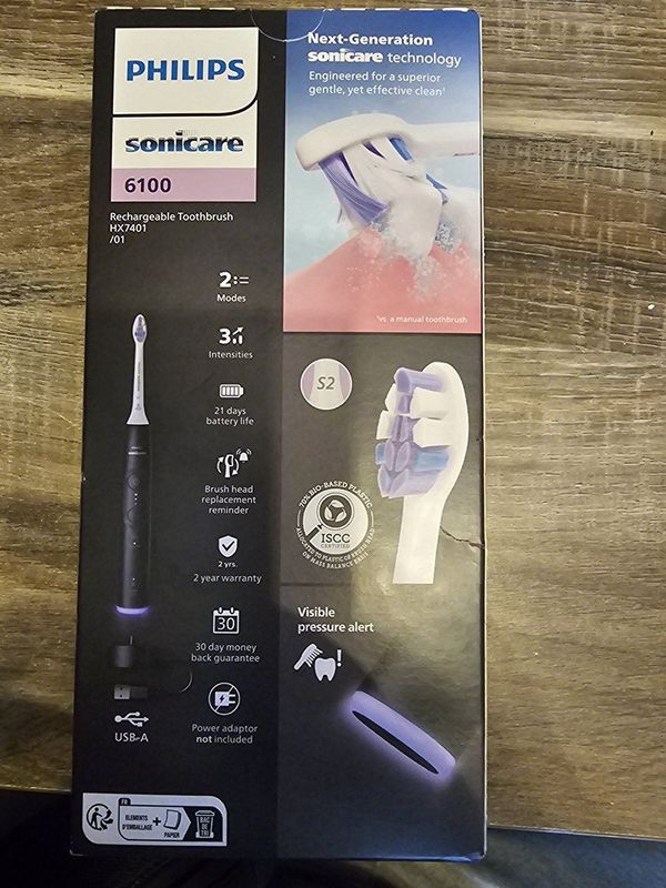Philips HX7401/01 elektrische tandenborstel Volwassene Sonische tandenborstel Zwart
