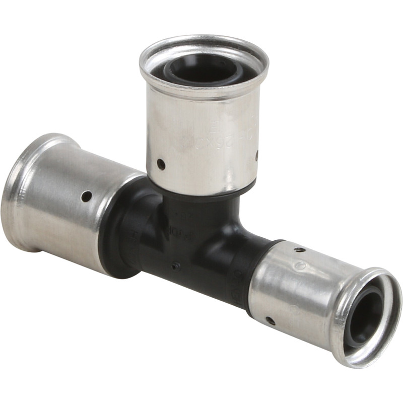 Henco pers T-stuk verloop 26x26x20mm