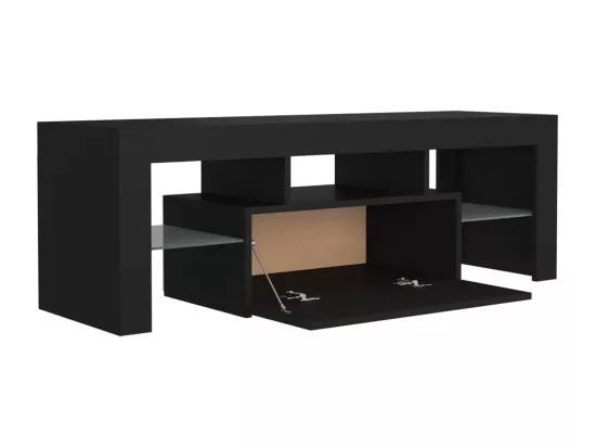 Meuble TV avec lumières LED noir 120x35x40 cm