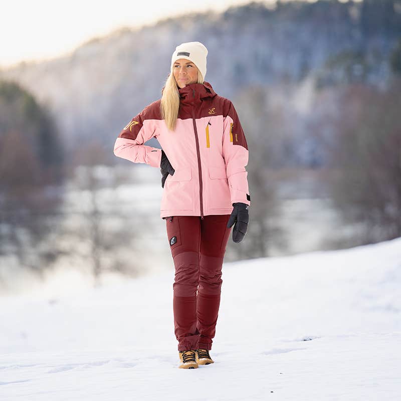 Halo 2L Insulated Ski Jacket Dame Blush