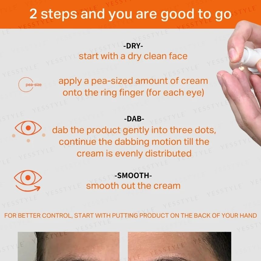 CARY - Getinte oogcrème voor onder de ogen SPF 15