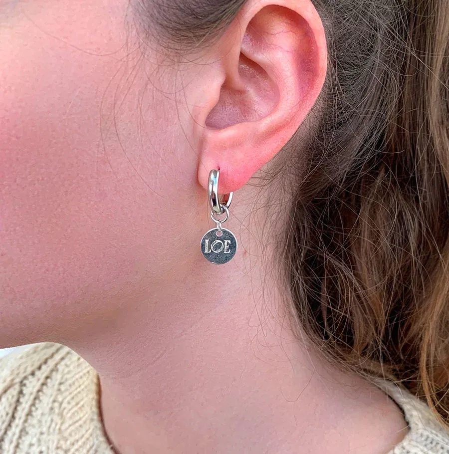 Mono Boucle d'oreille médaille LOE