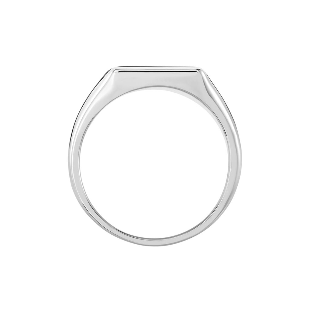 Chevalière Argent Blanc Atilio Oeil De Tigre