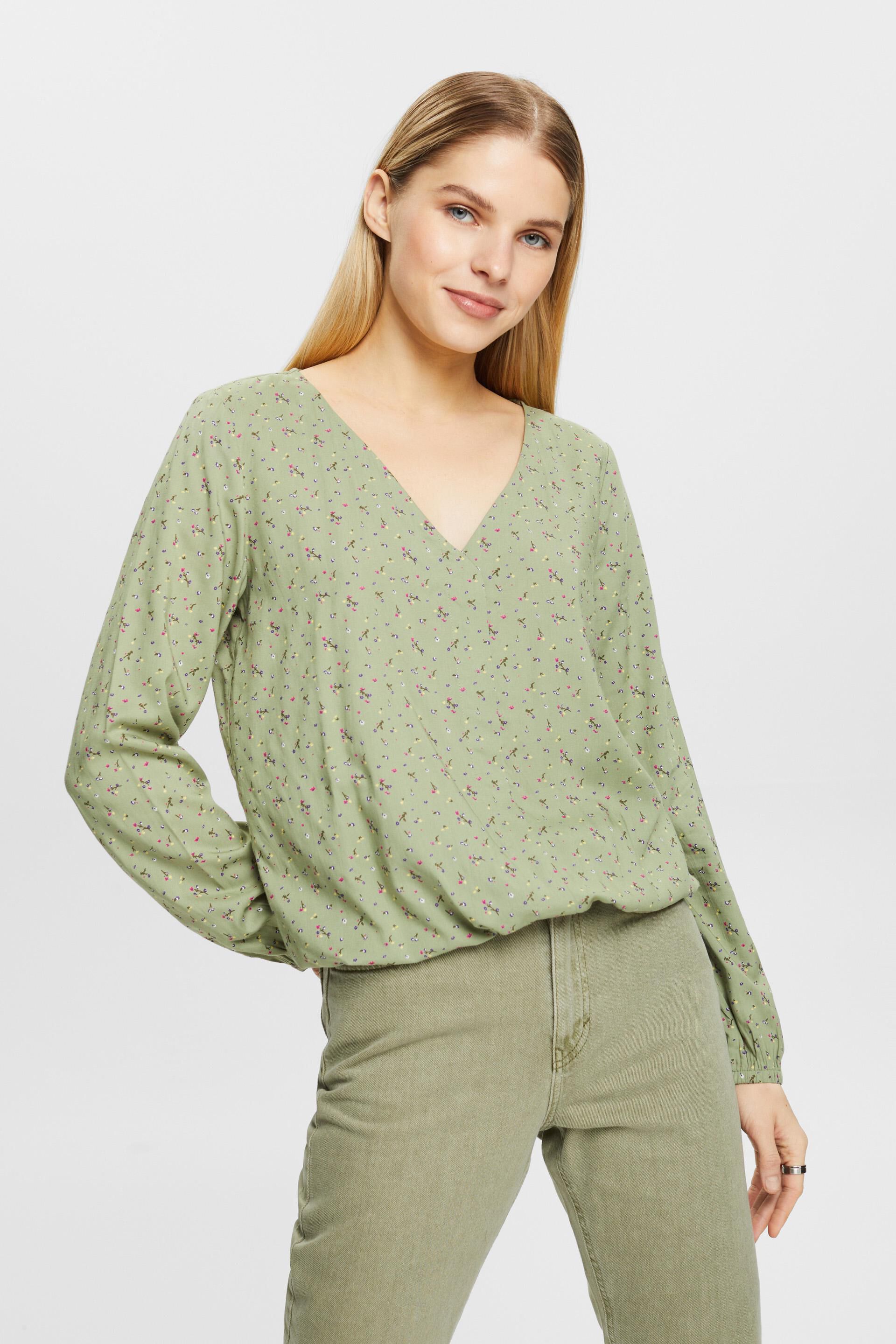 Blouse à motif, en LENZING™ ECOVERO™
