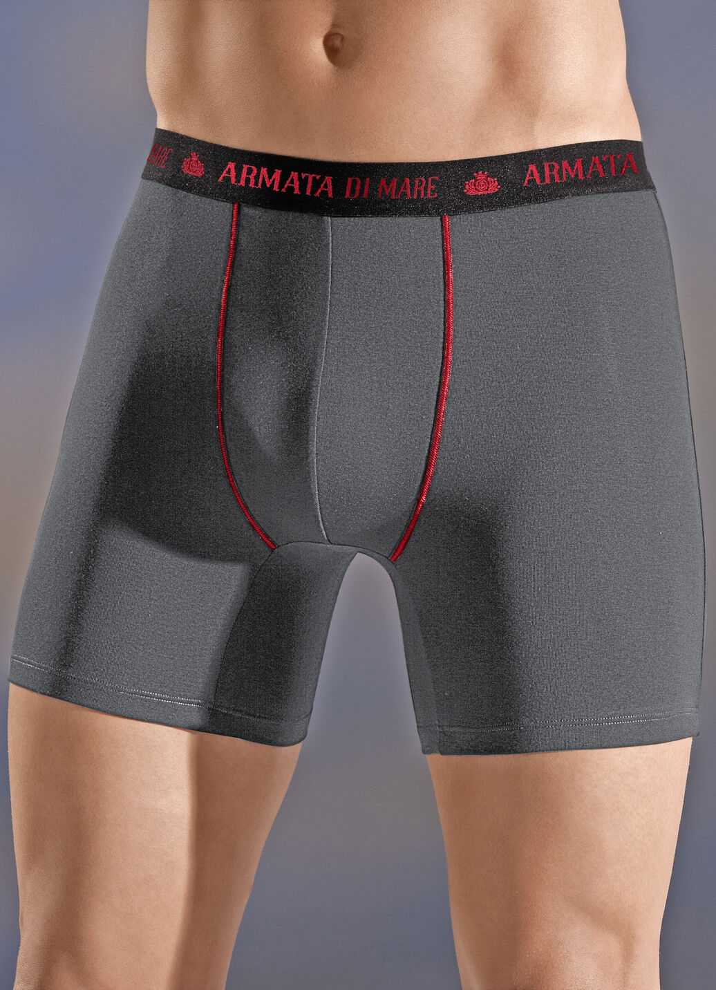 Viererpack Pants, mit Elastikbund, Kontrastnähten