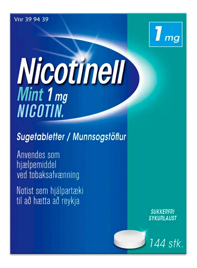 Nicotinell Mint Sugetabletter 1 mg - 144 stk.