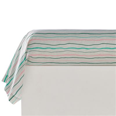 Linge de lit motif paons et feuillage - BECQUET CRÉATION