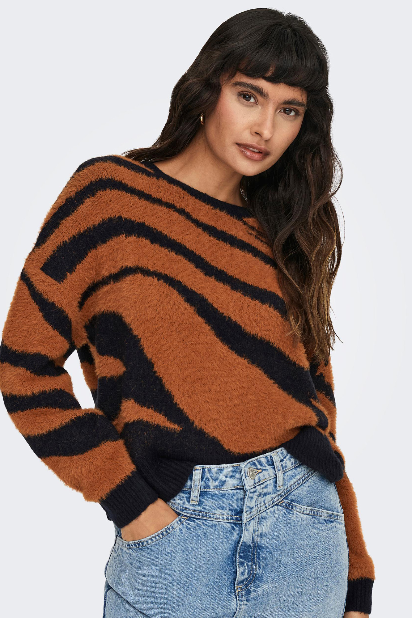 Suéter de malha jacquard