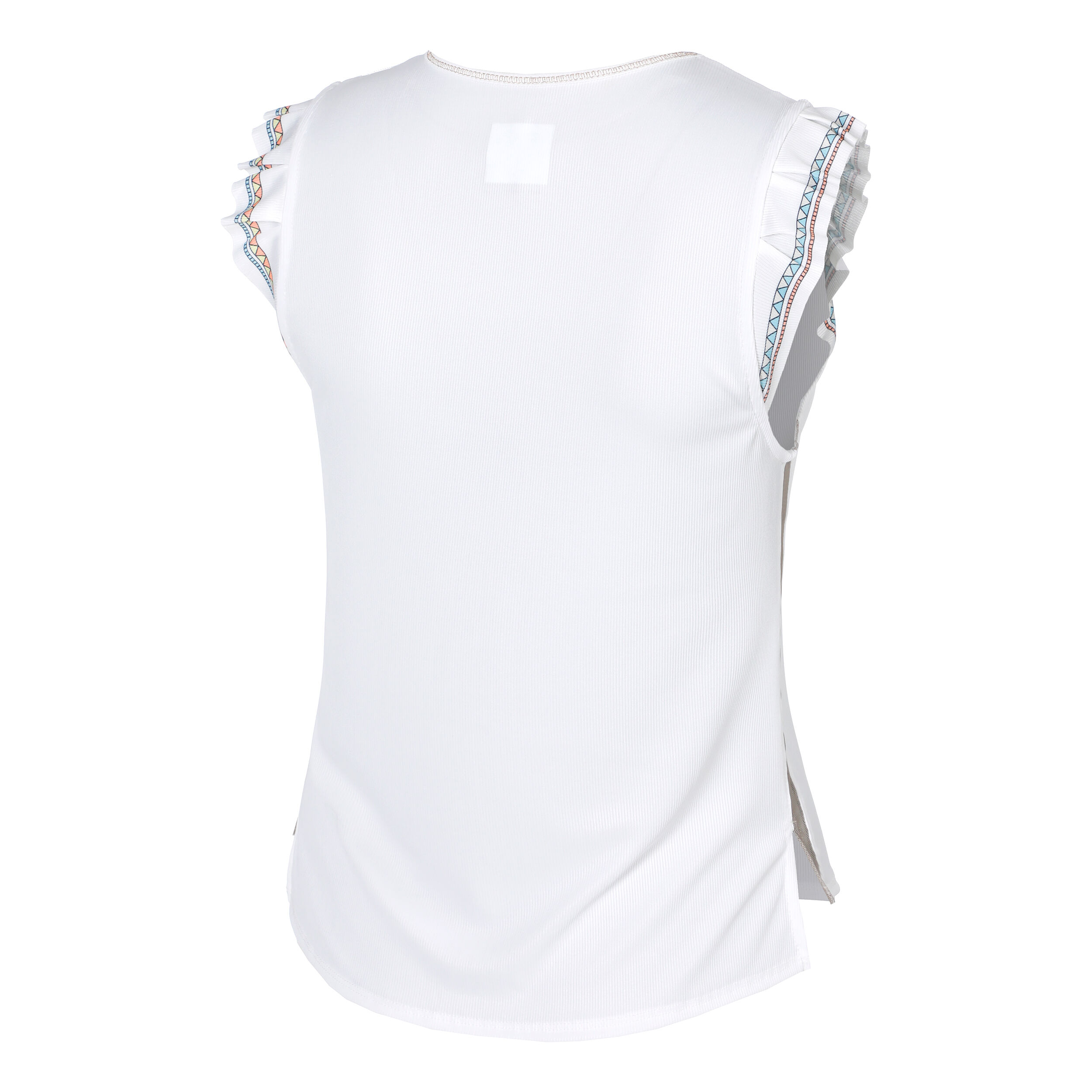 Lucky in Love Premier Ruffle Débardeur Tank Top Femmes - Blanc
