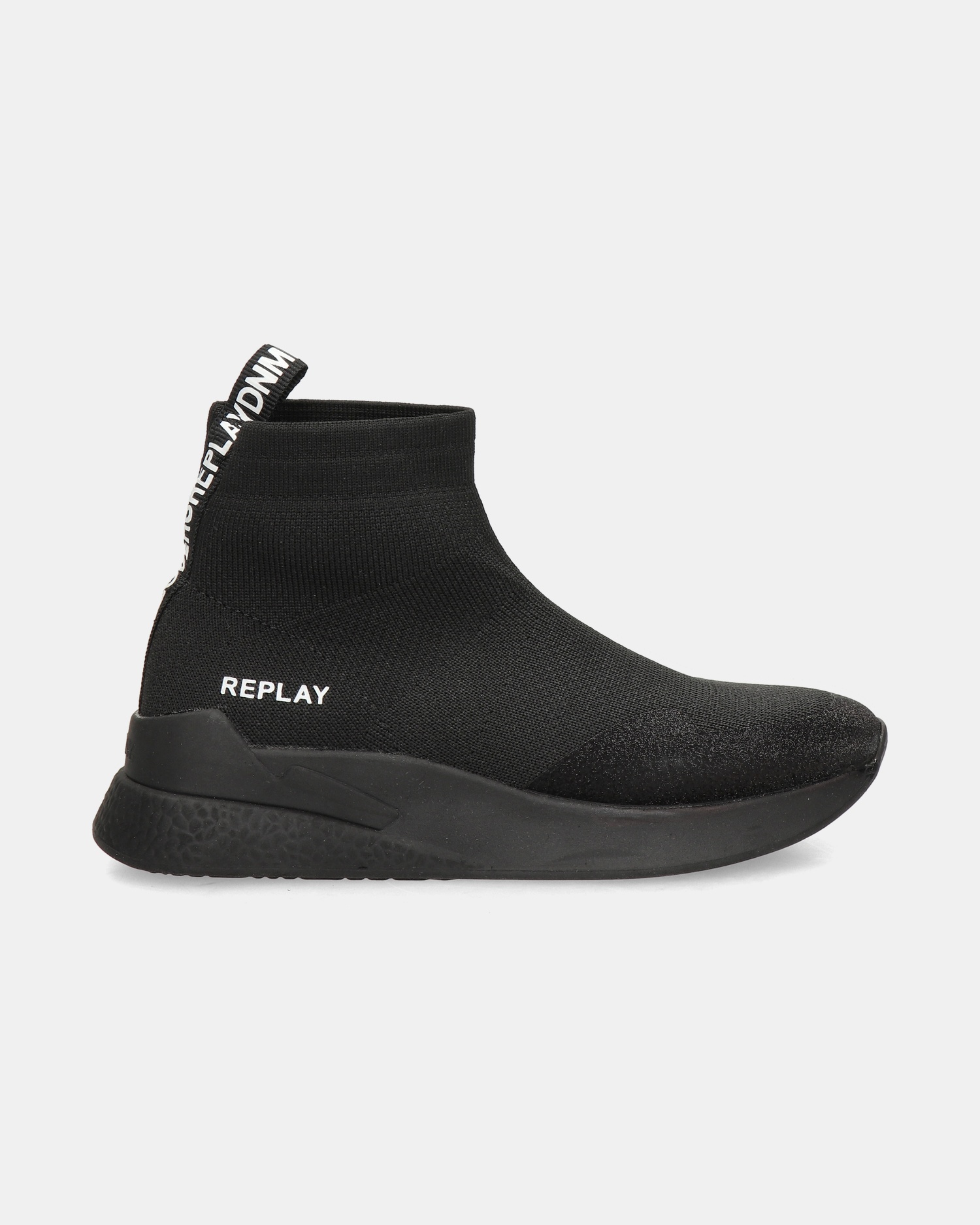 Replay Maze Jr 3 Hoge sneakers  - zwart