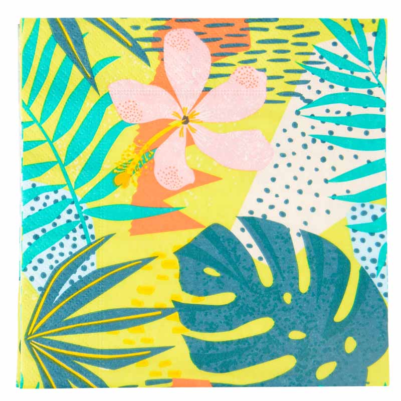 20 serviettes en papier 'Jungle' 3 plis