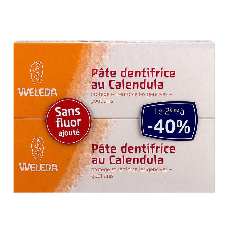 Pâte dentifrice au calendula 2x75ml