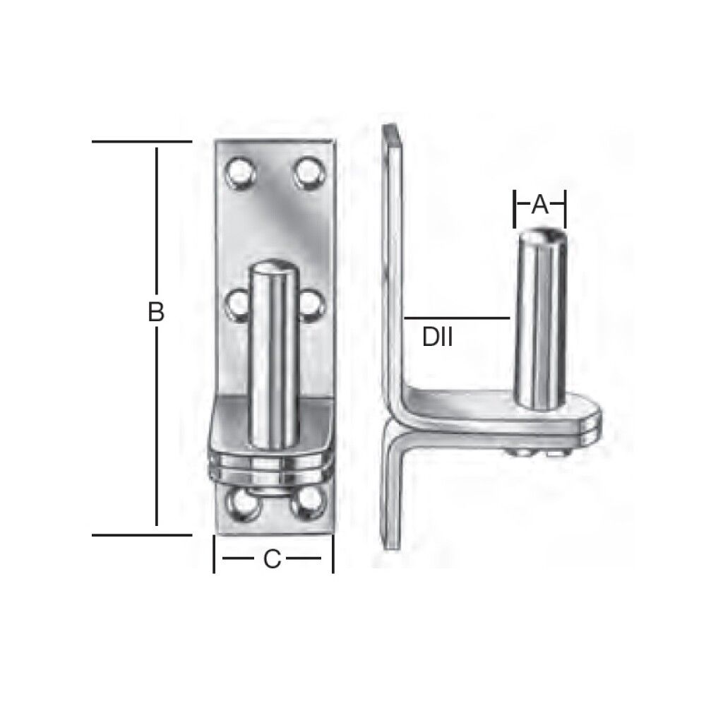 PORTHENGSEL VORMANN 13X103MM GALVANISERT