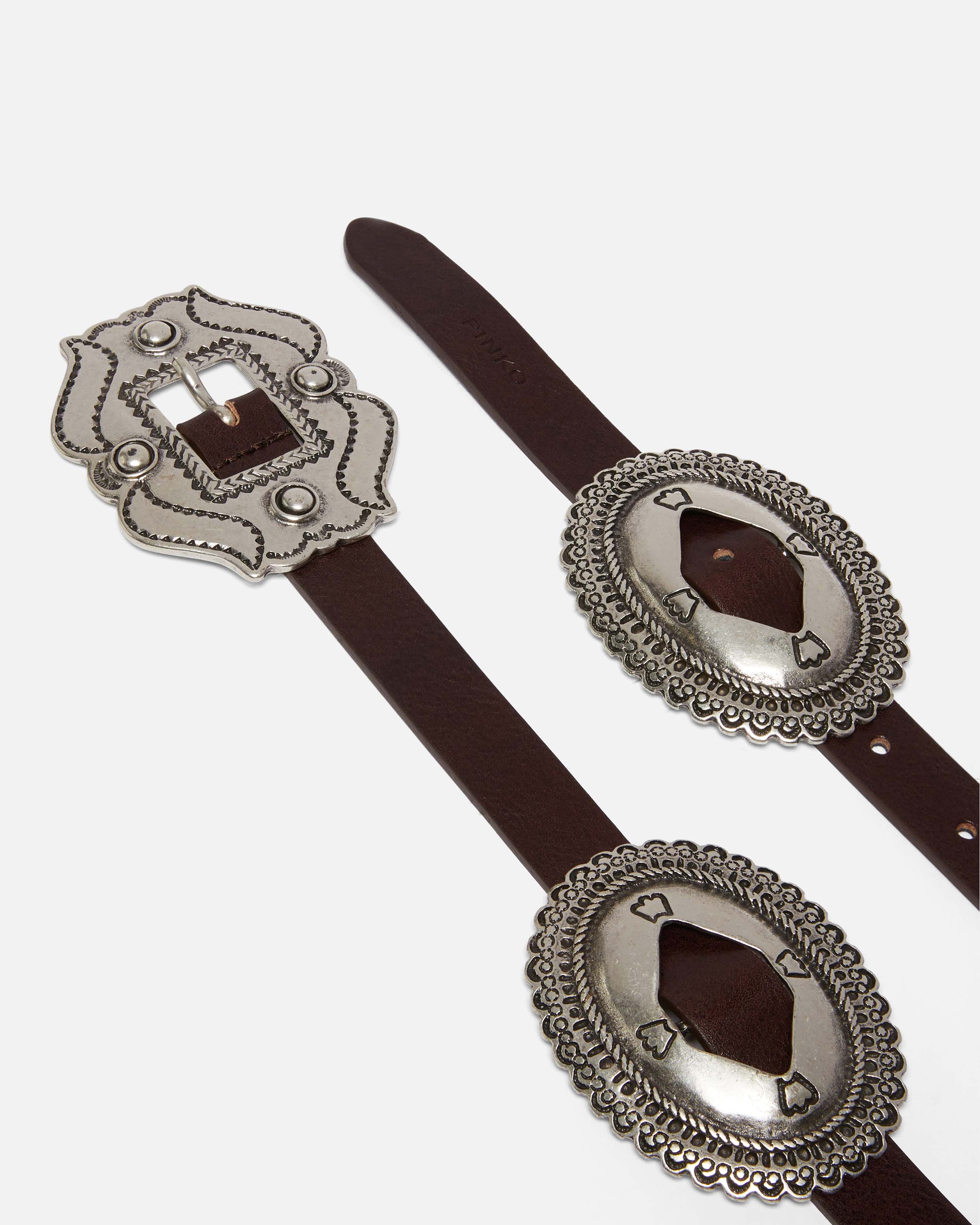 Ceinture avec maxi boucle de 2 cm | Marron