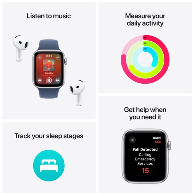 Apple Watch SE 2nd Gen 40mm GPS (Starlight Alu/Starlight sport band M/L)