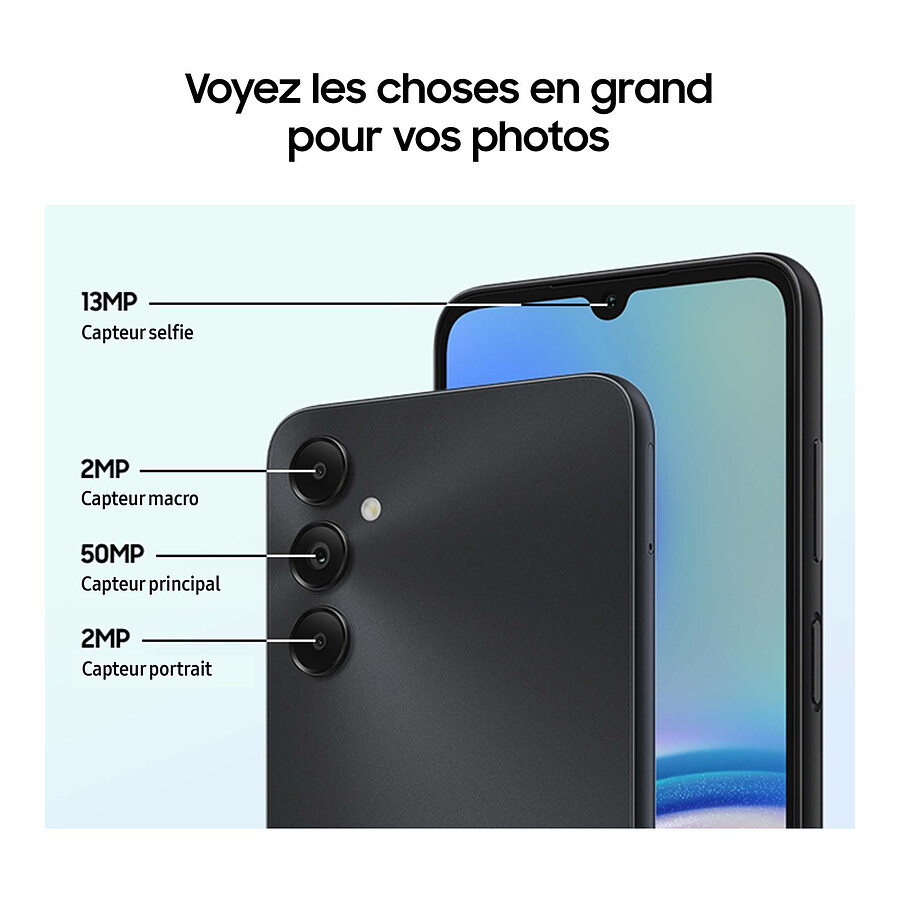 Samsung Galaxy A05s (Noir) - 64 Go - 4 Go