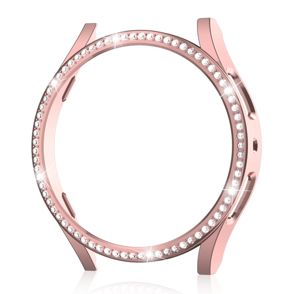 Samsung Galaxy Watch 6 (40mm) Hardcase Glitzer Strass Bumper Hülle - Rosa