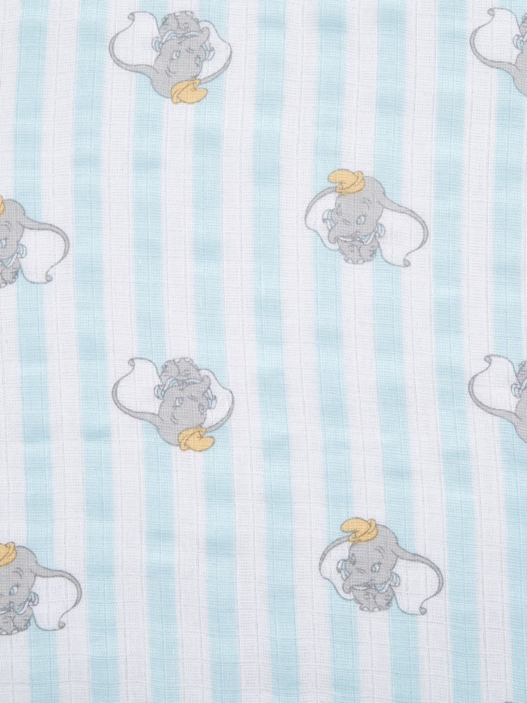 aden + anais Essentials Muslin Snap Dumbo verpakking van 3 100% katoenen mousseline babyslabbetjes met drukknoop