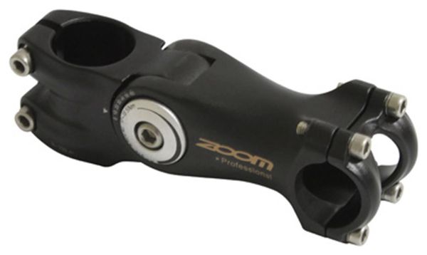 POTENCE VTT-VTC  REGLABLE NOIR 25.4  L 105mm POUR PIVOT FOURCHE 1 1-8 CAPOT NOIR