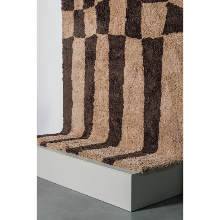 WOOOD Fafa vloerkleed 200x300 bruin
