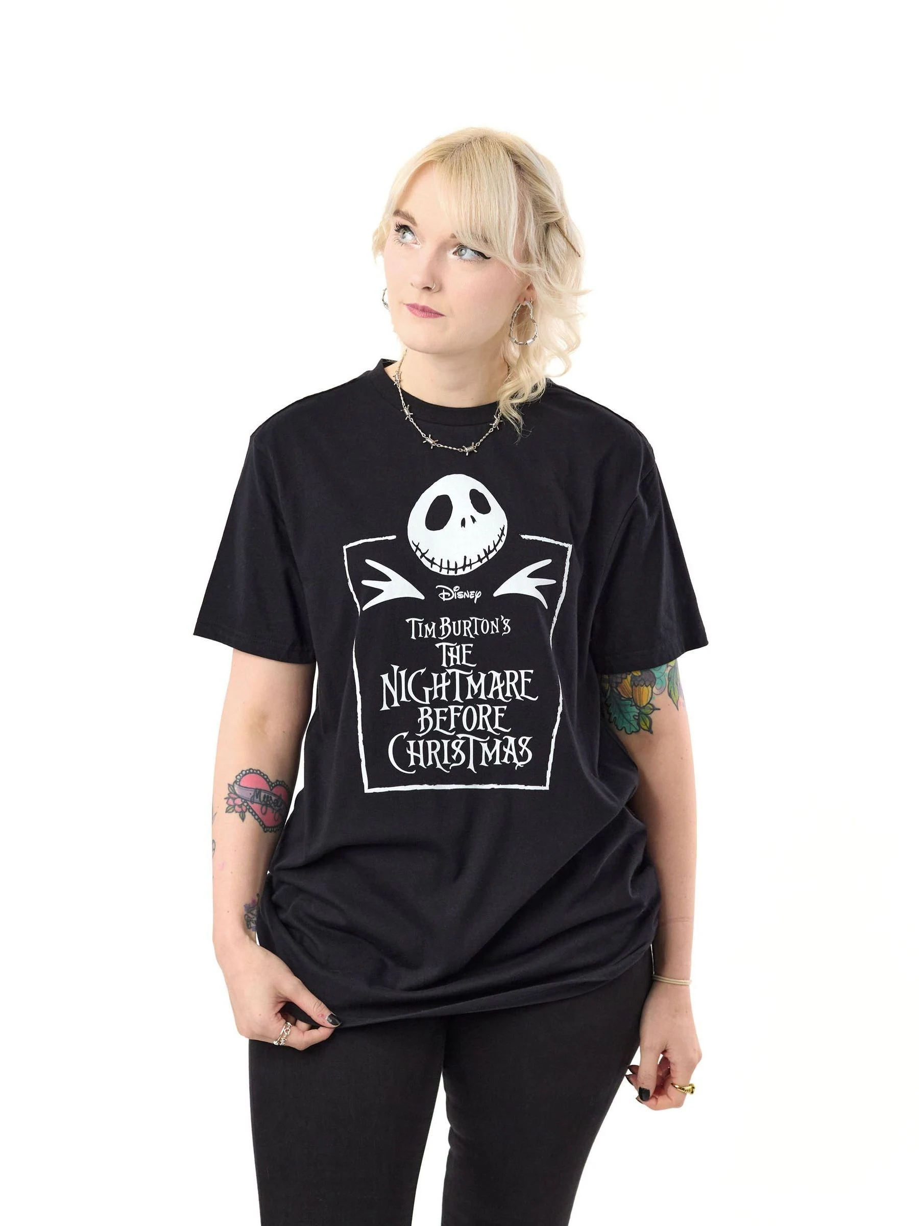 Vanilla Underground Adult Unisex Disney The Nightmare Before Christmas gelicentieerd 100% katoenen Halloween T-shirt