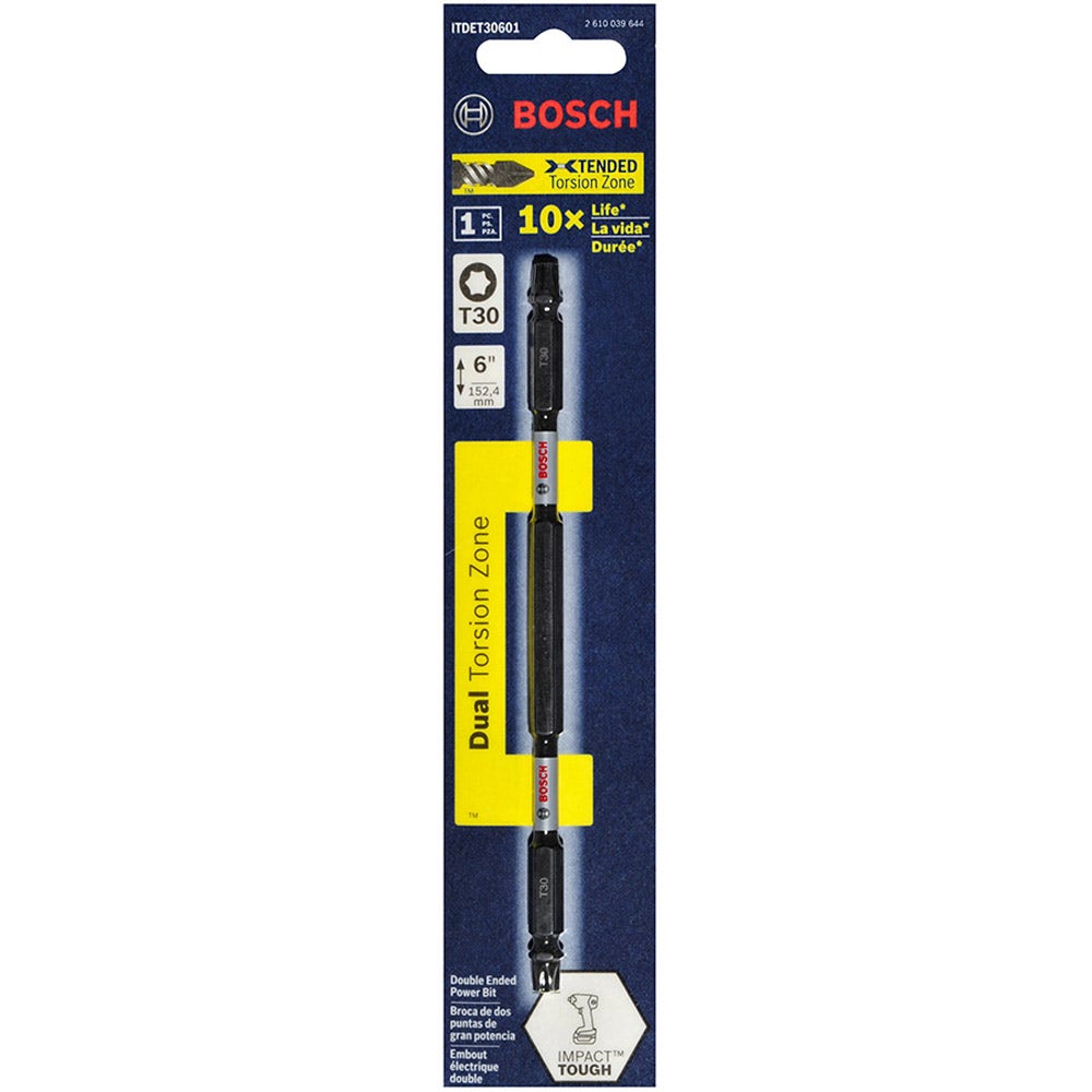 BOSCH T30 x 150mm Torx Double-Ended Power Impact Screwdriver Bit - IMPACT TOUGH
