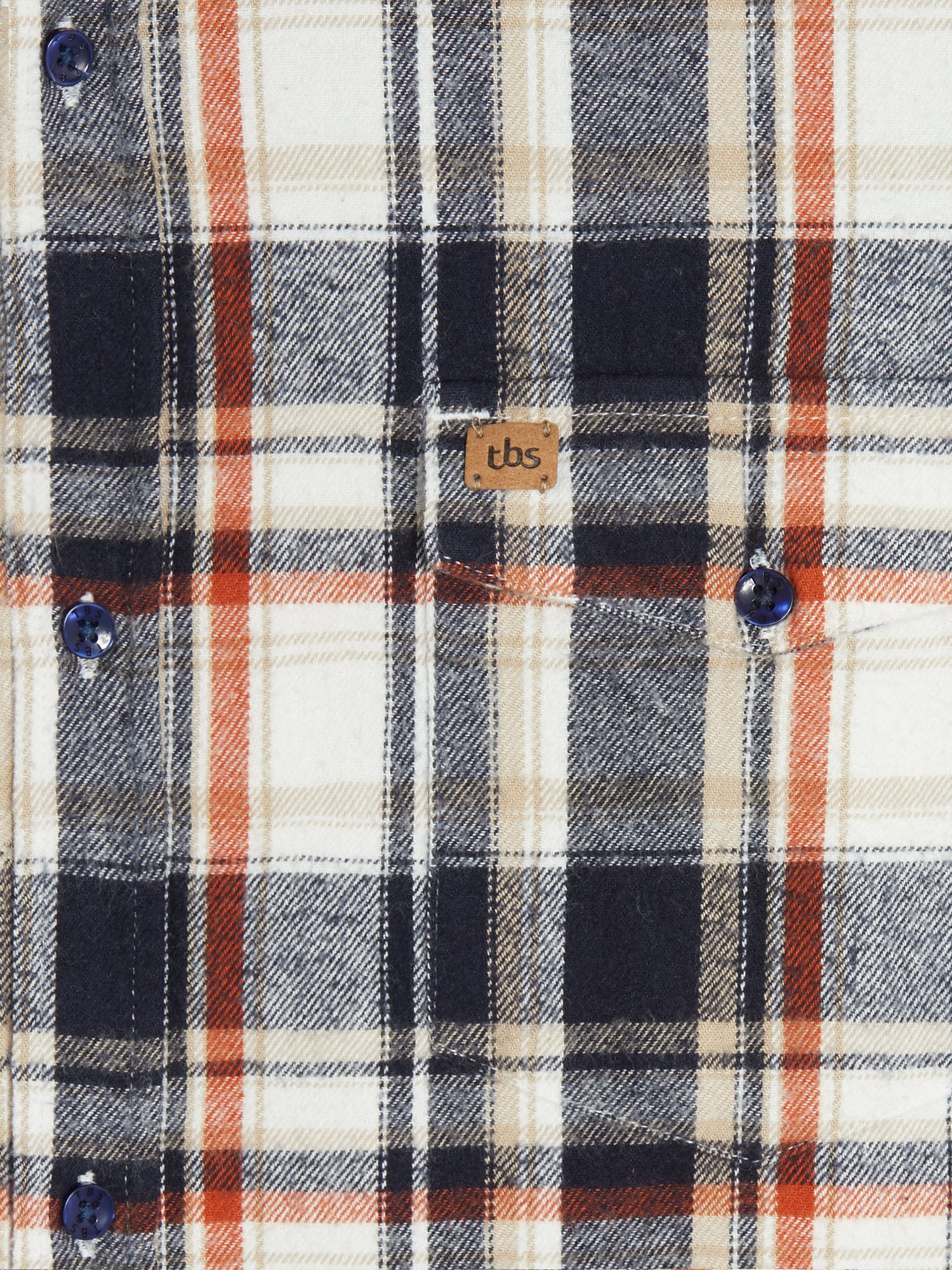 Chemise Homme A Carreaux Flanelle Marine
