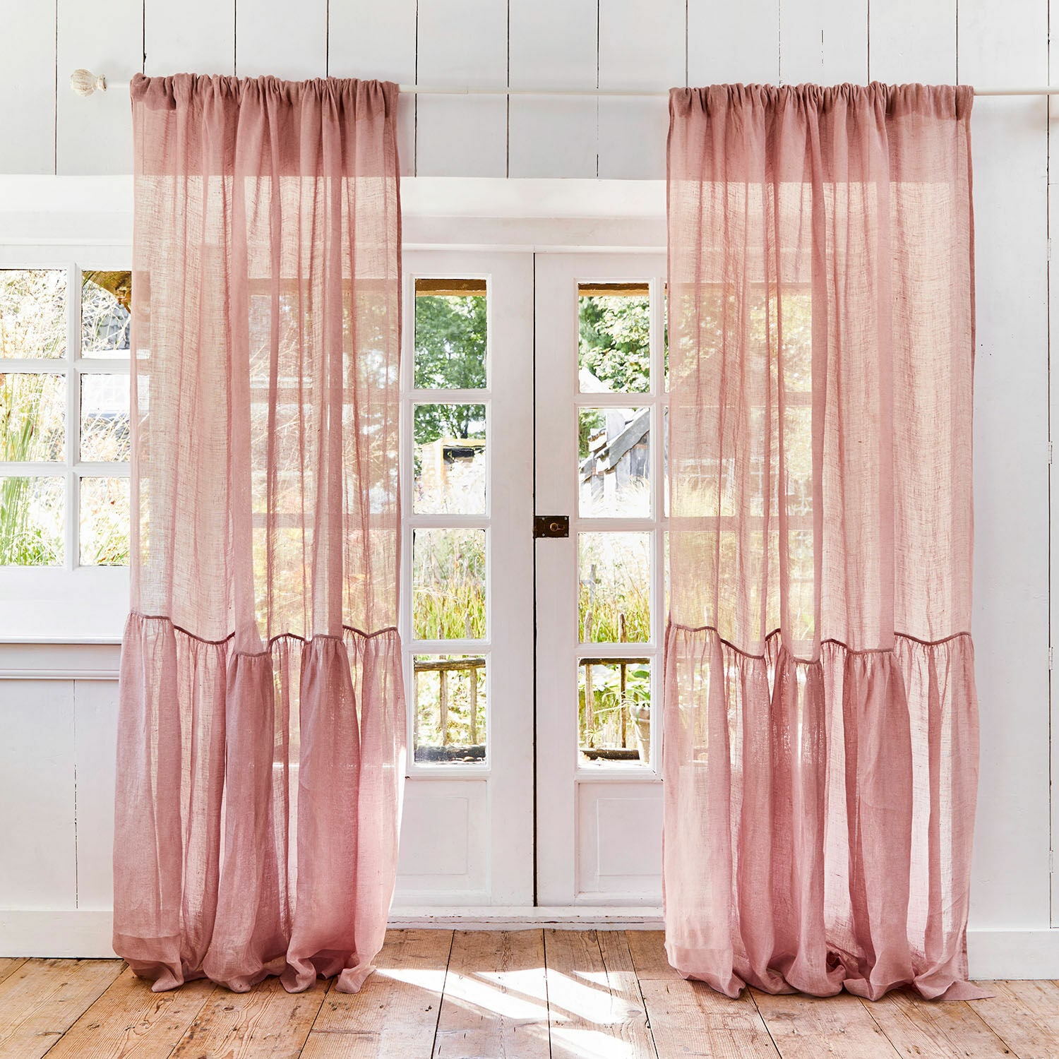 Gardine Drimmelen 135x250 cm | rosa